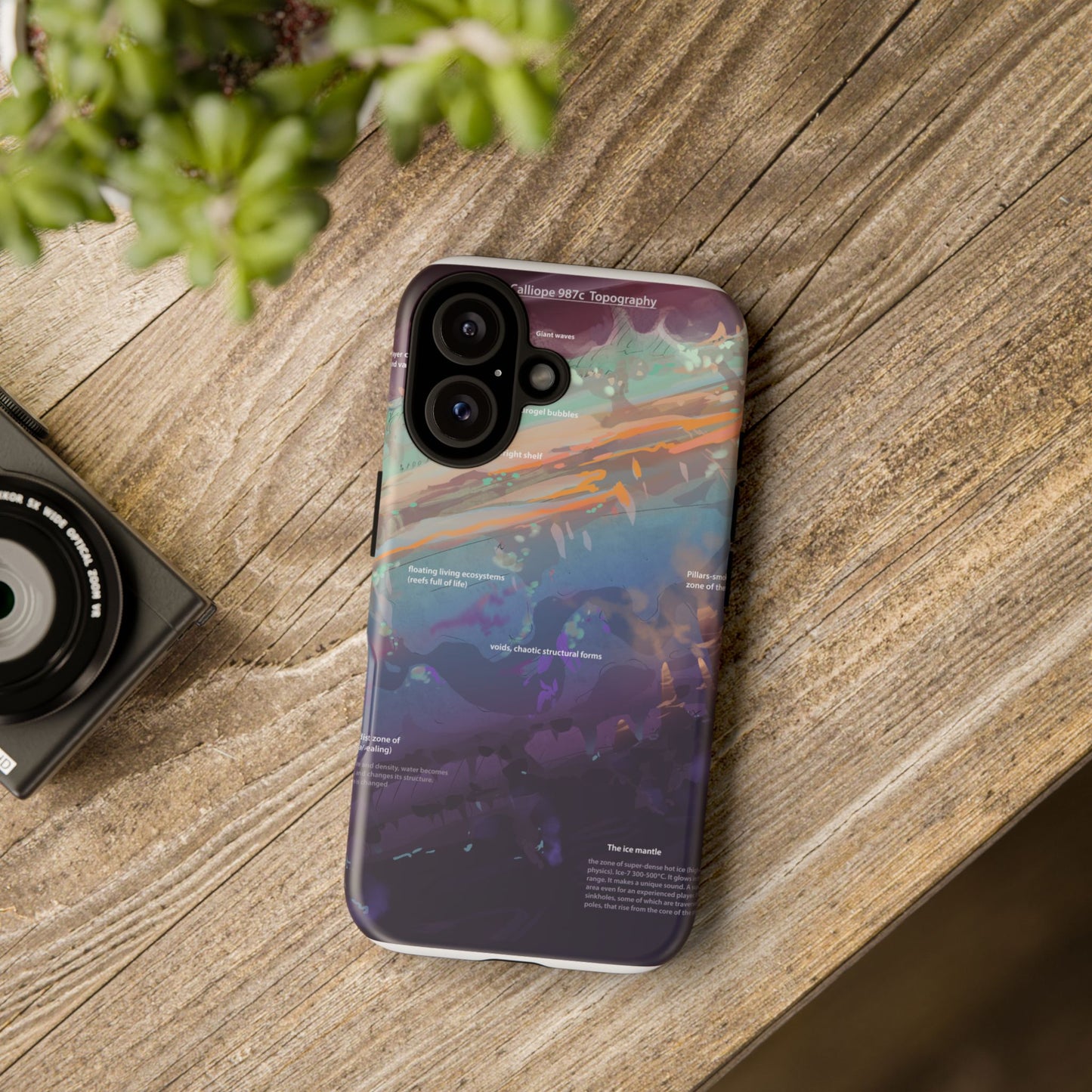 Abstract Watercolor Waves Phone Case | Tough Cases