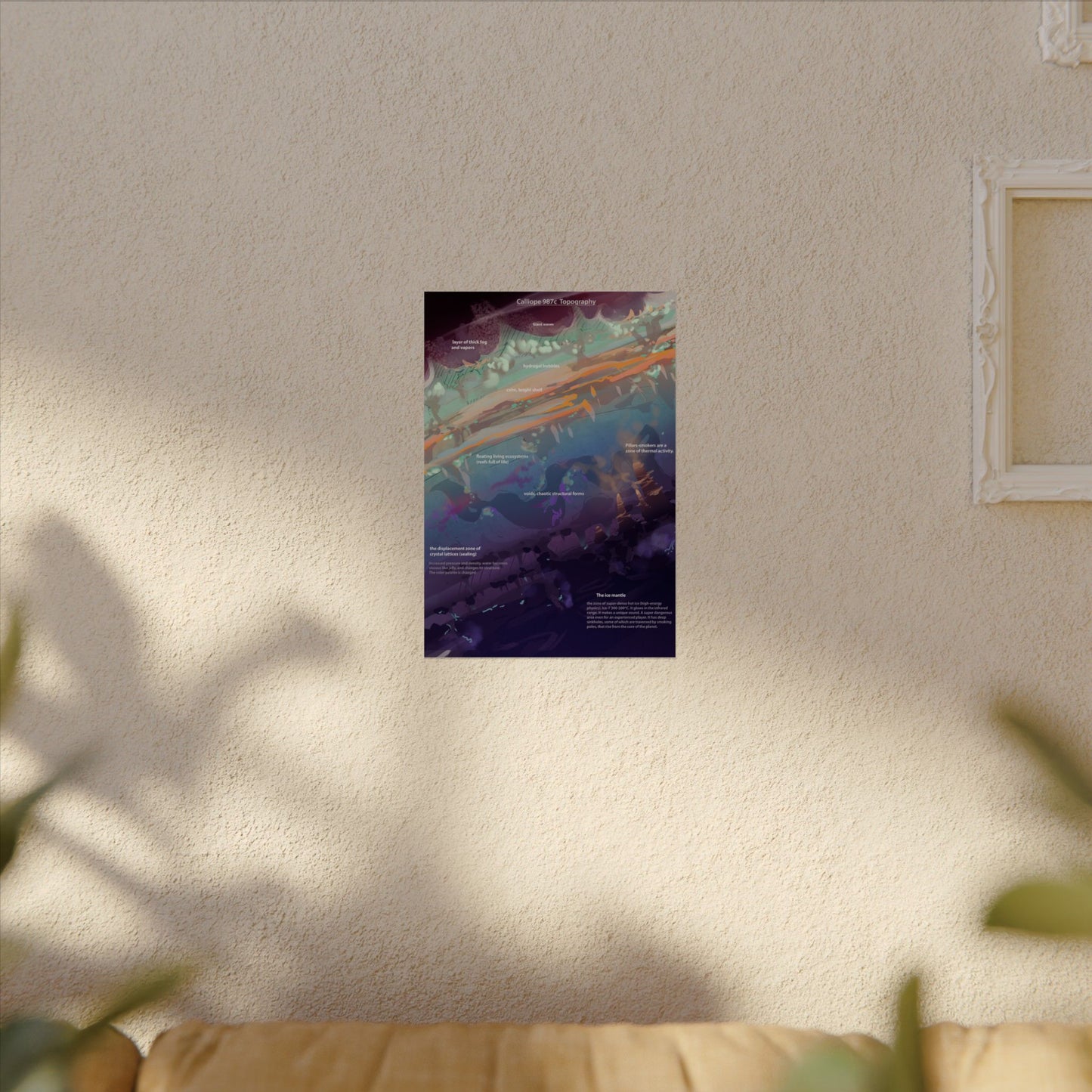 Abstract Textured Watercolor Matte Poster | Oceanic Colorful Art Print
