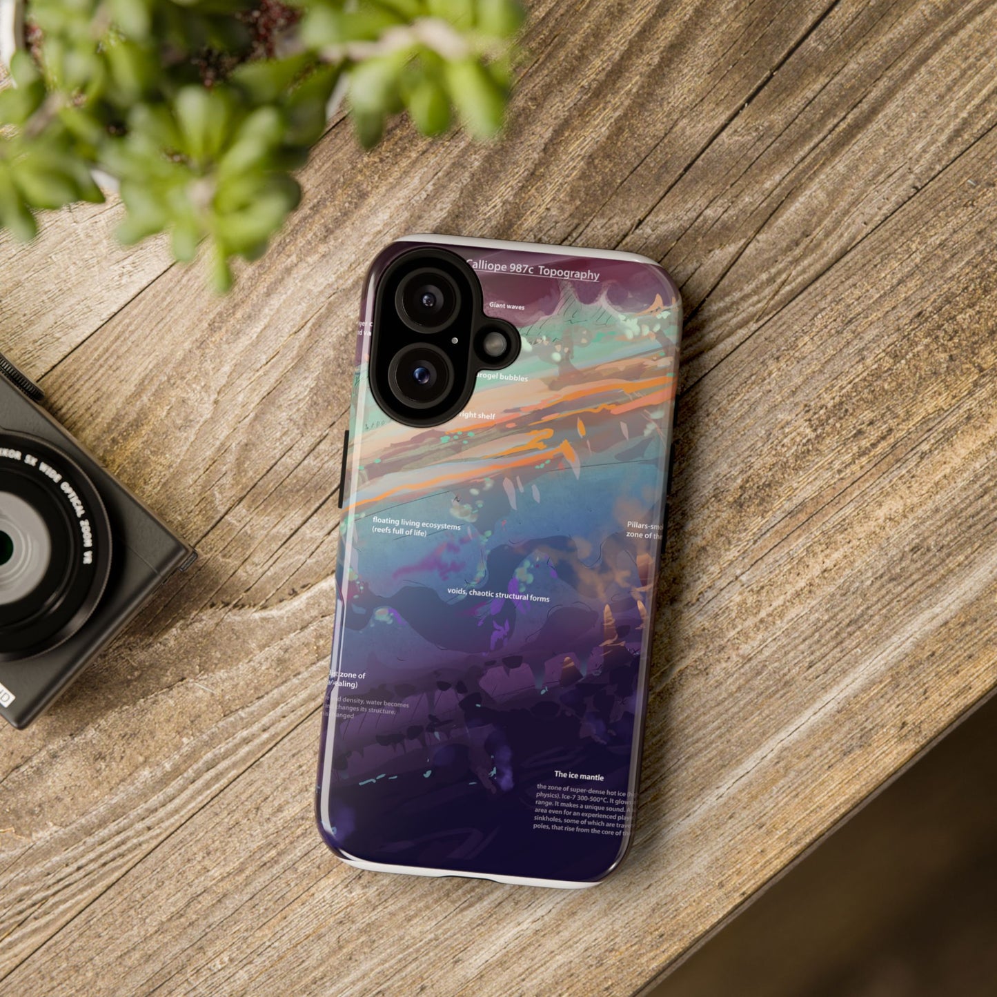 Abstract Watercolor Waves Phone Case | Tough Cases